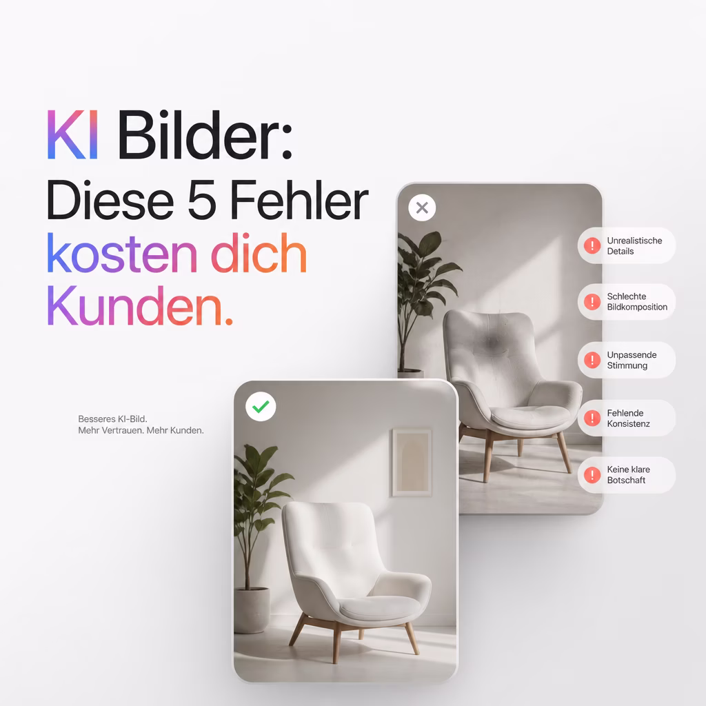 KI Bilder: Diese 5 Fehler kosten dich Kunden